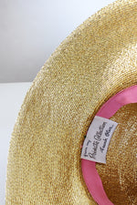 Frank Olive Metallic Wide Brim Hat