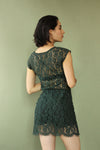 Forest Sheer Lace Dress XS