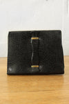 Embossed Brass Frame Clutch