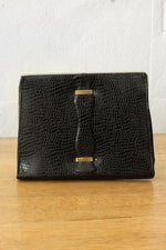 Embossed Brass Frame Clutch