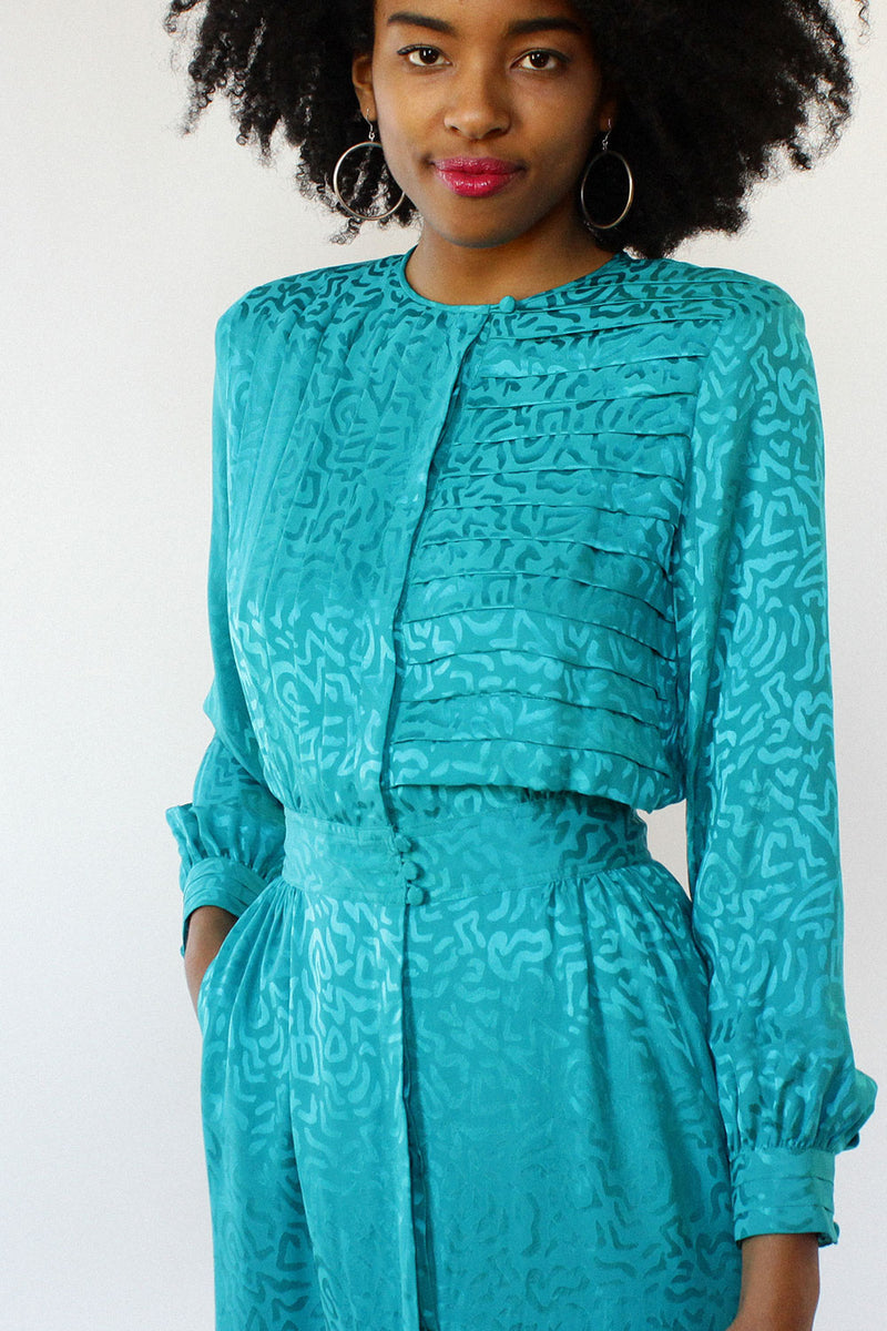 Umi Squiggle Silk Dress S