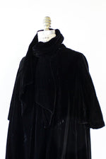Sashed Silk Velvet Coat S/M