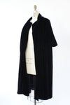 Sashed Silk Velvet Coat S/M