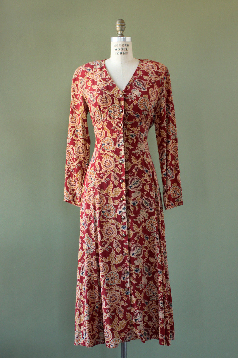 Gillian Silk Wallpaper Dress M