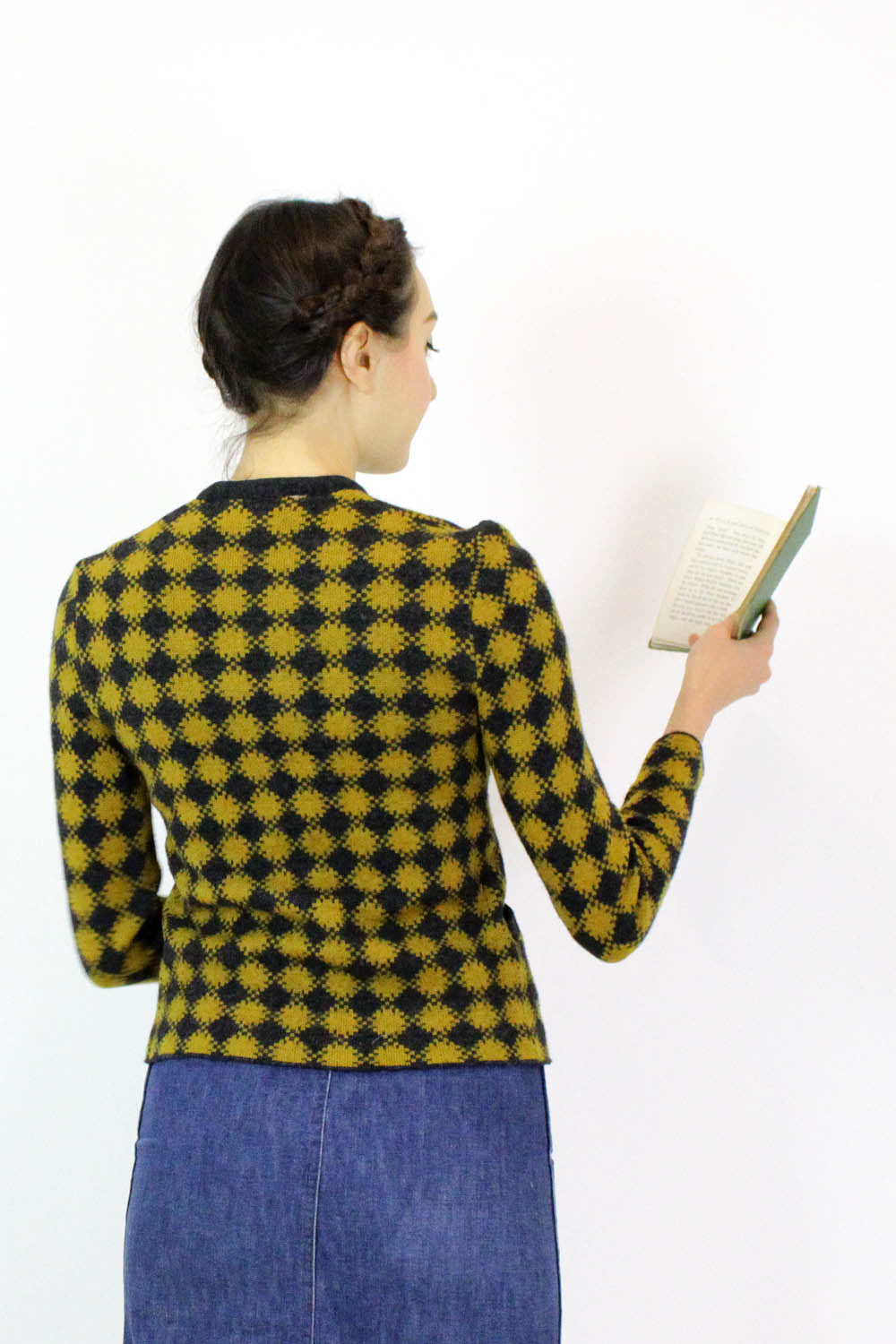 60s Diamond Knit Jacket XS