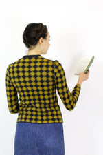 60s Diamond Knit Jacket XS