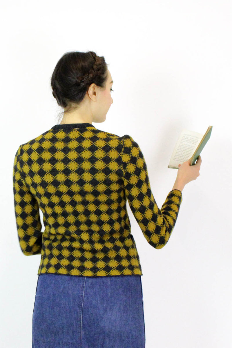 60s Diamond Knit Jacket XS