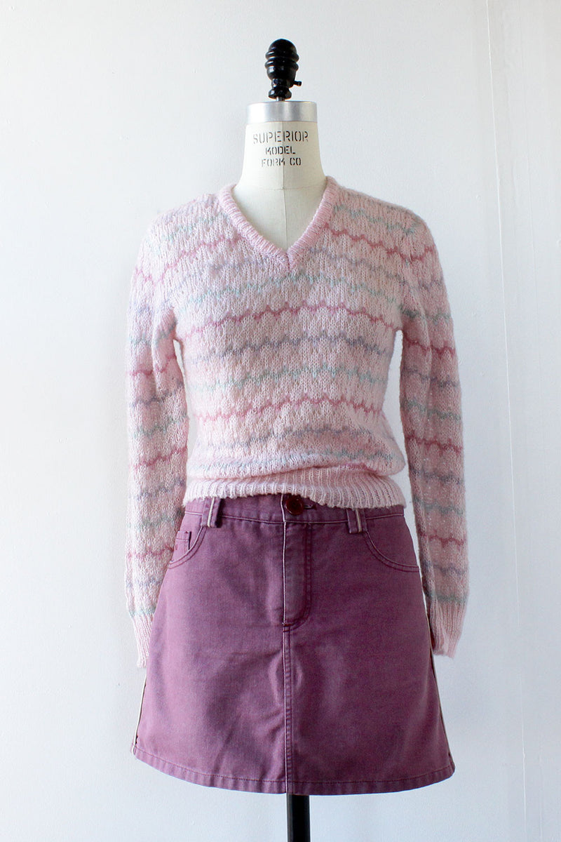 Marc Jacobs Purple Denim Mini Skirt S/M