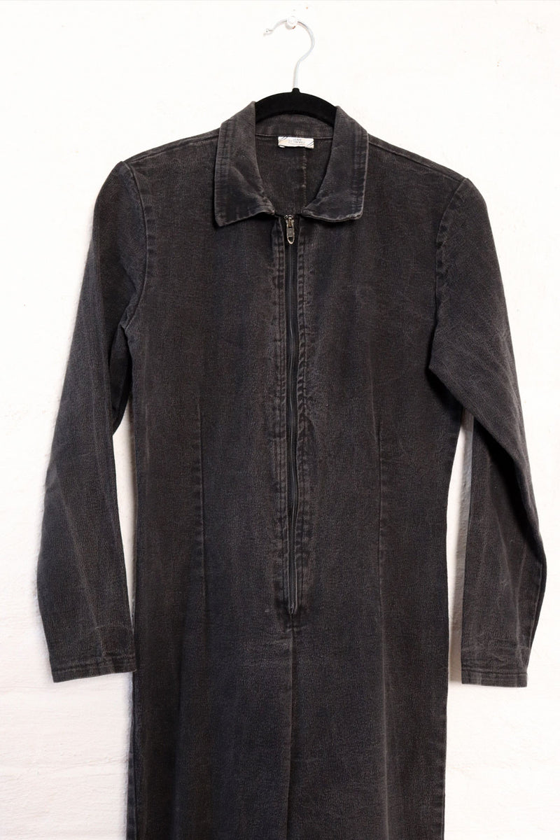 Stonewash Stretch Denim Jumpsuit XS/S