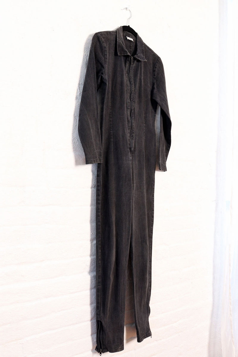 Stonewash Stretch Denim Jumpsuit XS/S