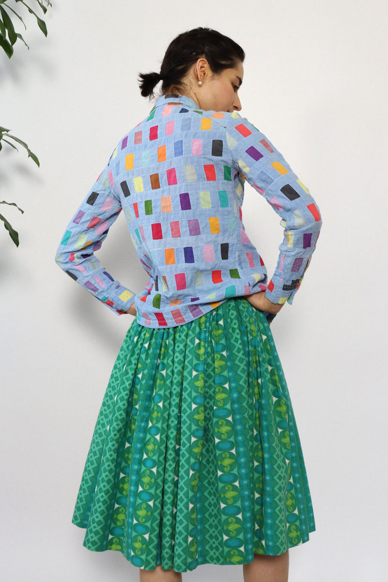 Rainbow Memo Chambray Shirt XS