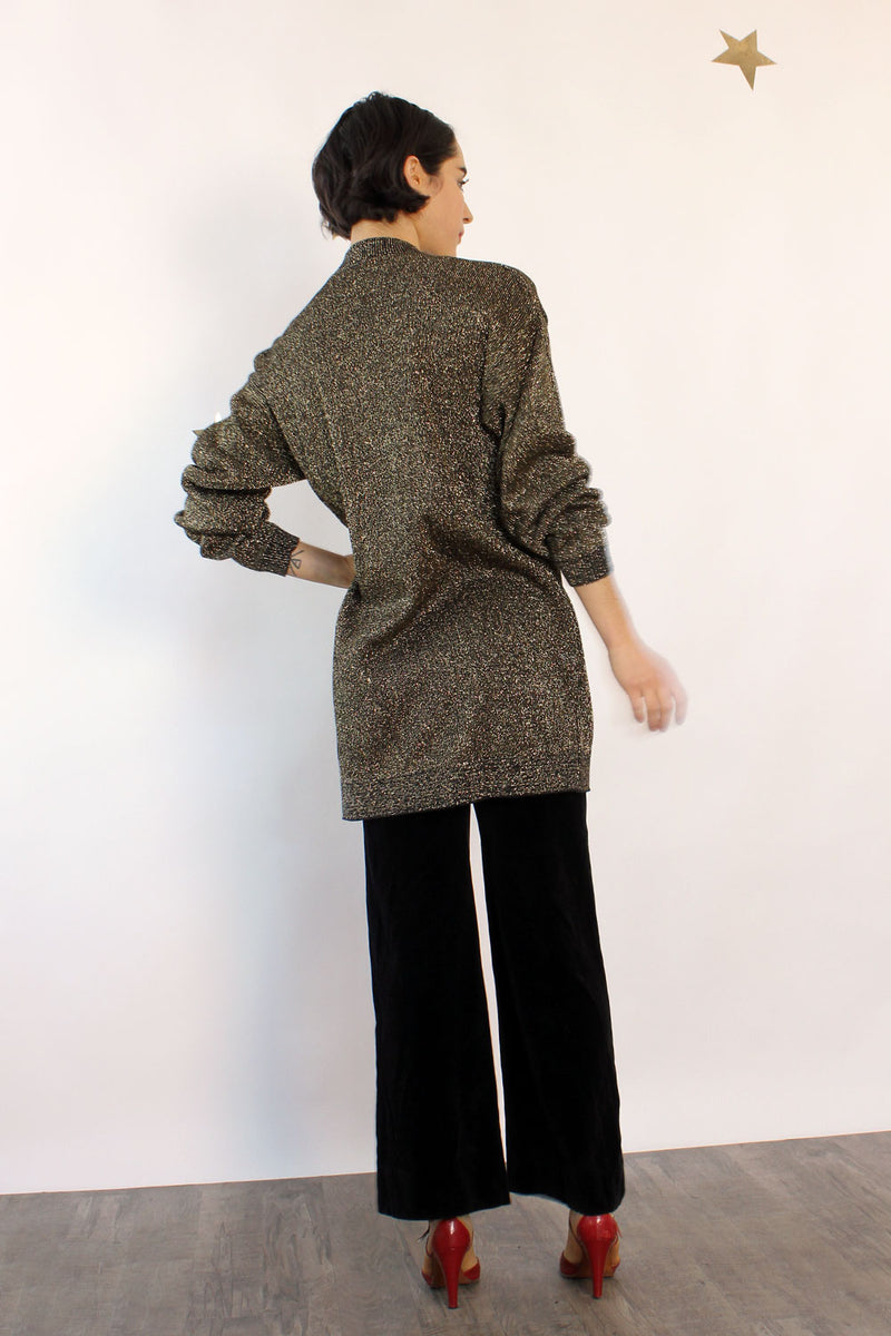 Pierre Metallic Long Cardigan XS-M
