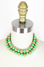 cork bead necklace