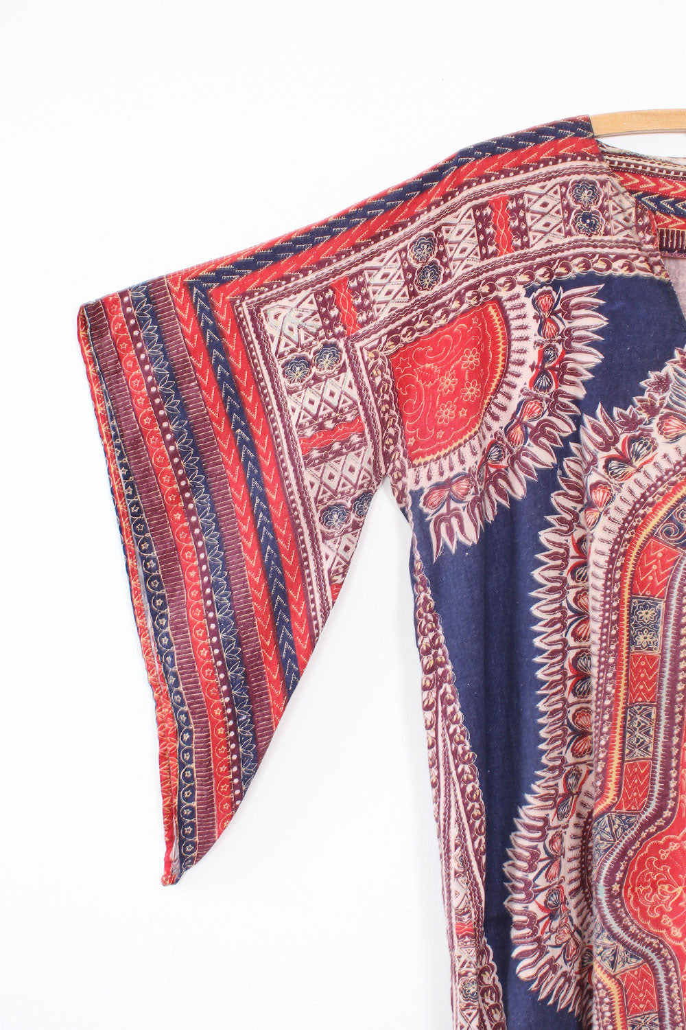 70s Dashiki Angel Sleeve Dress