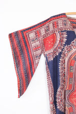 70s Dashiki Angel Sleeve Dress