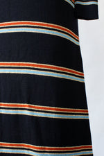Metallic Stripe Maxi Dress S/M