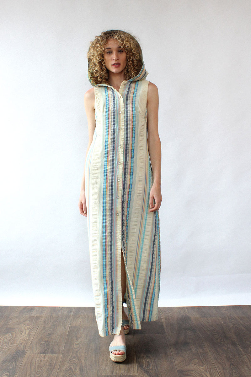 Estévez Hooded Caftan Dress S/M