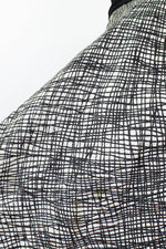 50s Abstract Print Circle Skirt L
