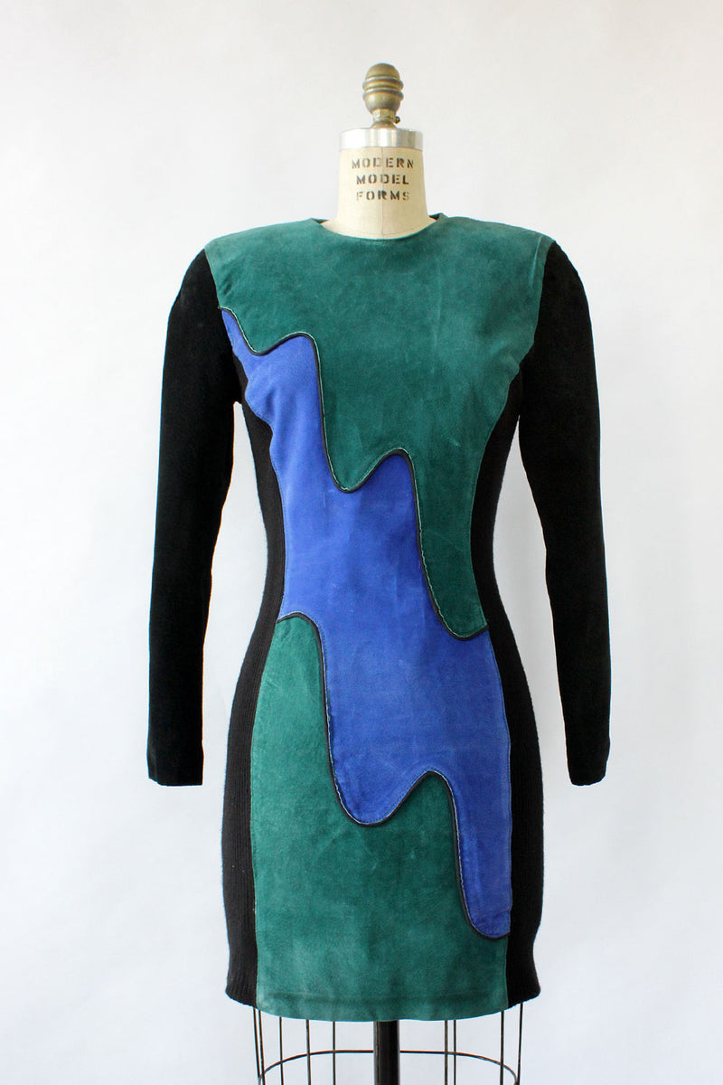 Phoenix Suede Wave Dress M