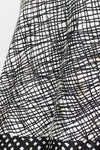 50s Abstract Print Circle Skirt L