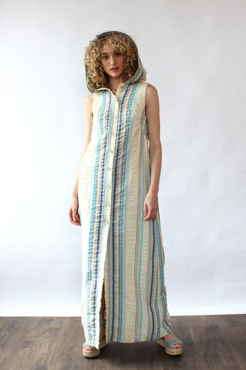 Estévez Hooded Caftan Dress S/M