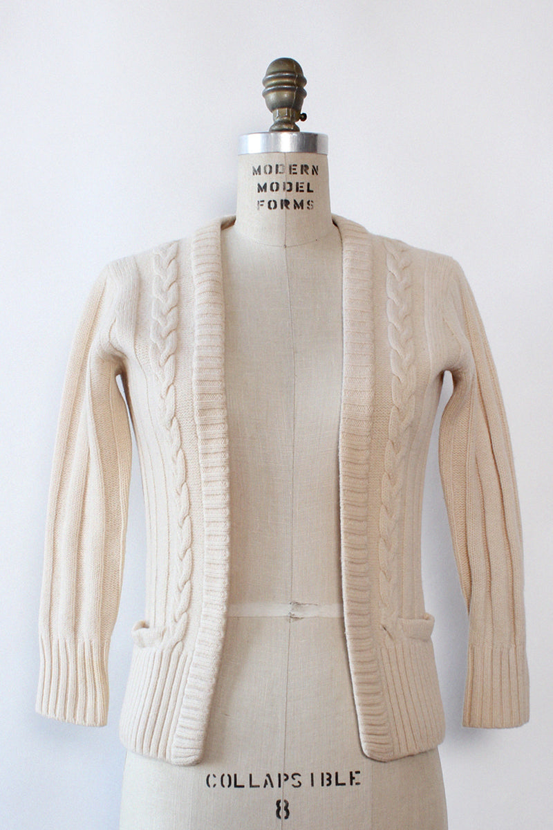 YSL Cream Cardigan XS/S