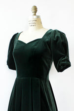 Laura Ashley Bow Back Velvet Dress S