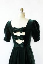 Laura Ashley Bow Back Velvet Dress S