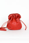 Buttery Leather Mini Bucket Bag