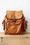 Large Chestnut Leather Backpack