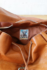Large Chestnut Leather Backpack
