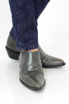 Dark Gray Western Booties 8