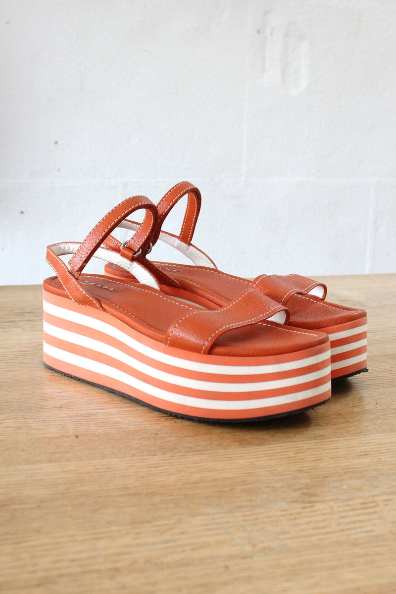 Prada Striped Flatforms 8