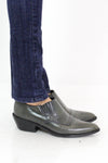 Dark Gray Western Booties 8
