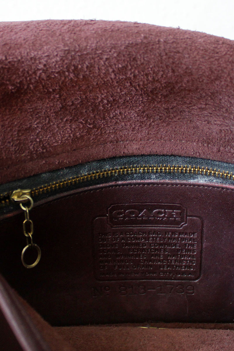 Coach eggplant on sale handbag