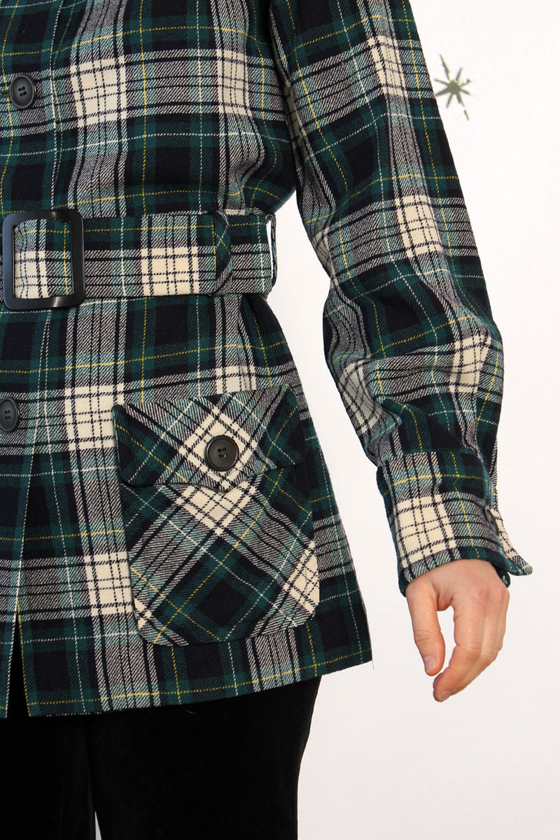 Pendleton Plaid Short Trench XS/S