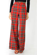 70s Plaid Bell Bottoms S