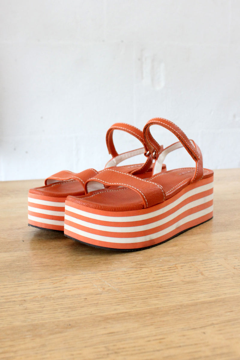 Prada Striped Flatforms 8