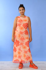 Michelle Orange Floral Maxi M/L