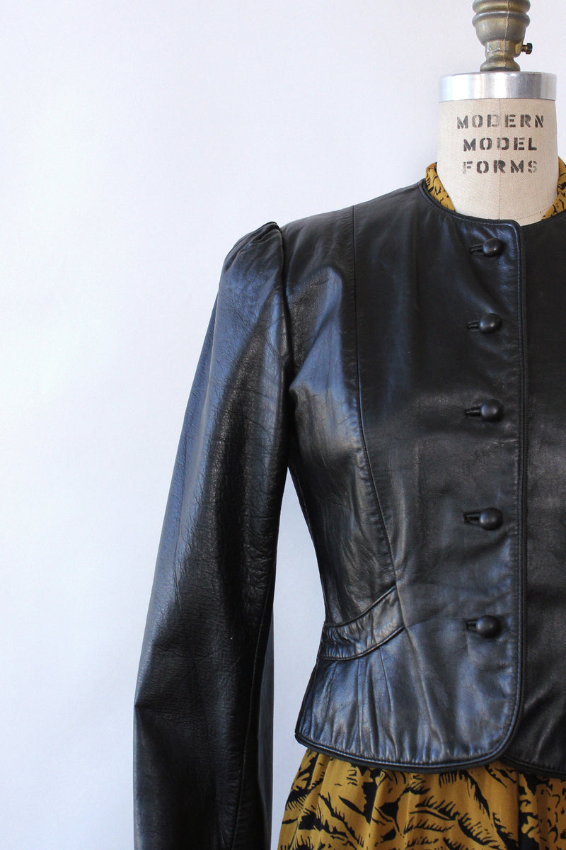 Jet Leather Puff Jacket S/M