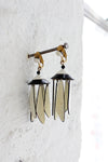 Contrast Fringe Earrings