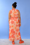 Michelle Orange Floral Maxi M/L