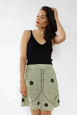 Sage Mini Wrap Skirt