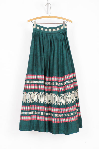 Guatemalan Embroidered Skirt XS – OMNIA