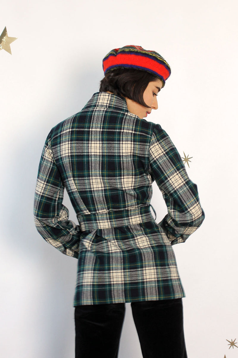 Pendleton Plaid Short Trench XS/S