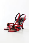 Jean Rimbaud Red Fan Heels 6 1/2