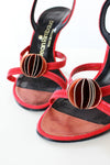 Jean Rimbaud Red Fan Heels 6 1/2