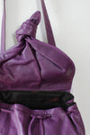 Grape Leather Knot Bag