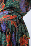 Watercolor Gauze Wrap Dress S/M