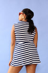 Striped Terrycloth Bodysuit & Skirt Set M/L